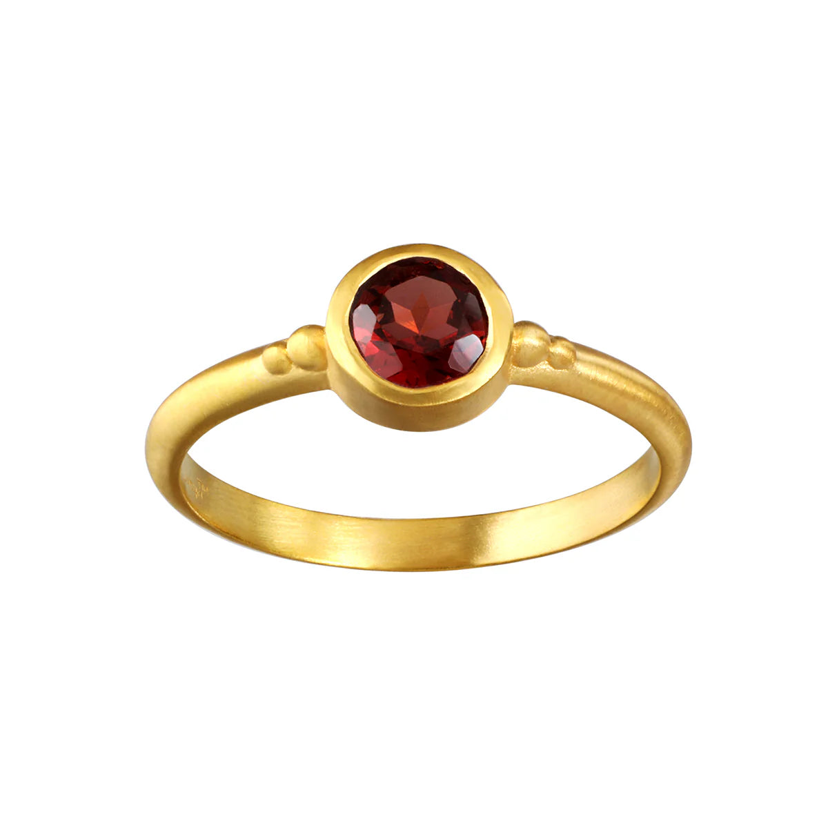 Garnet Inner Fire Ring