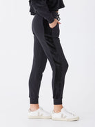 Black Camillah Fleece Sherpa Jogger