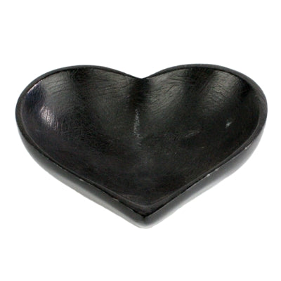 Black Soapstone Heart Bowl
