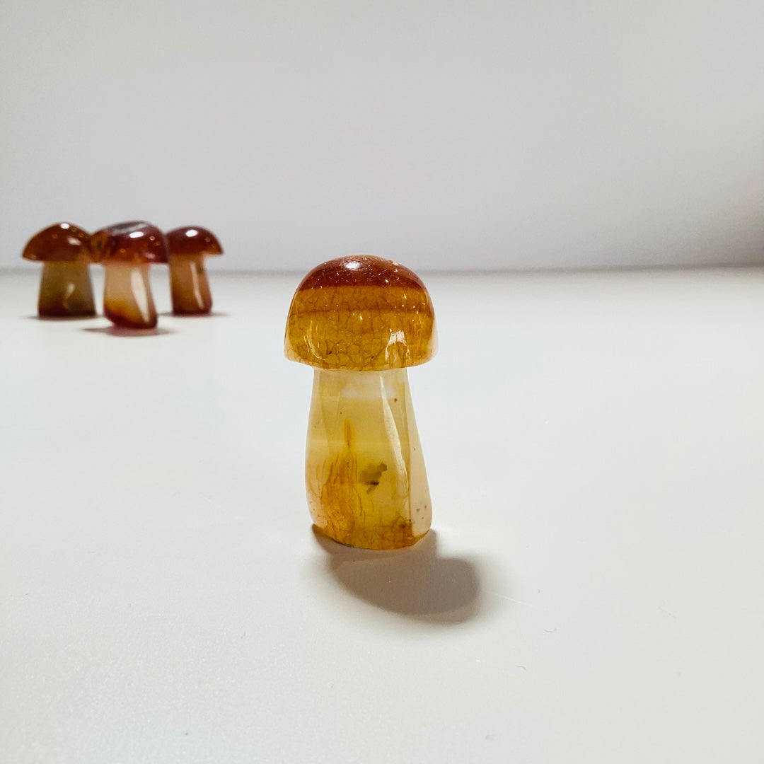 Carved Carnelian Mushroom