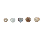 all sizes for flower agates\ heart