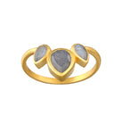 Labradorite Awaken Intuition Petal Ring