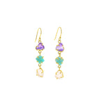 Amethyst, Amazonite & Rose Quartz Maka Earrings