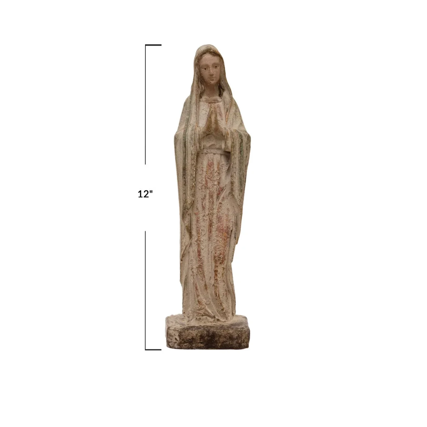 Magnesia Vintage Reproduction Virgin Mary Statue Height
