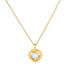 Moonstone Heart Necklace