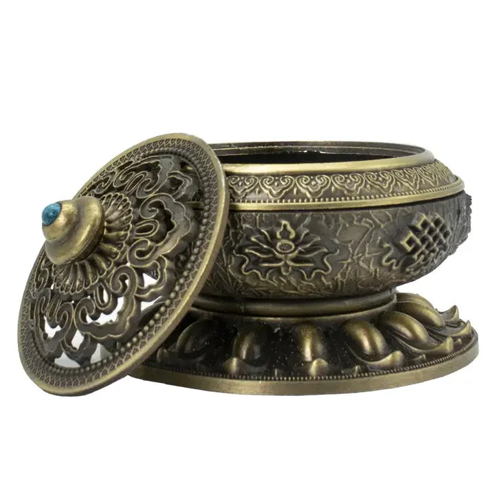 Tibetan brass burner