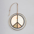 Peace Sign Stained Glass Light CatcherUp Close