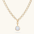Rainbow Moonstone Knock Out Collar Necklace