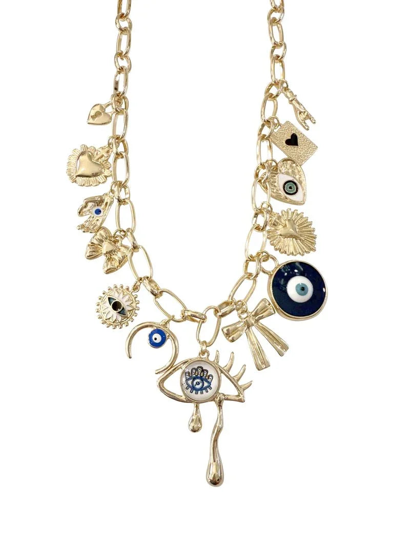 Evil Eye Only Good Vibes Necklace