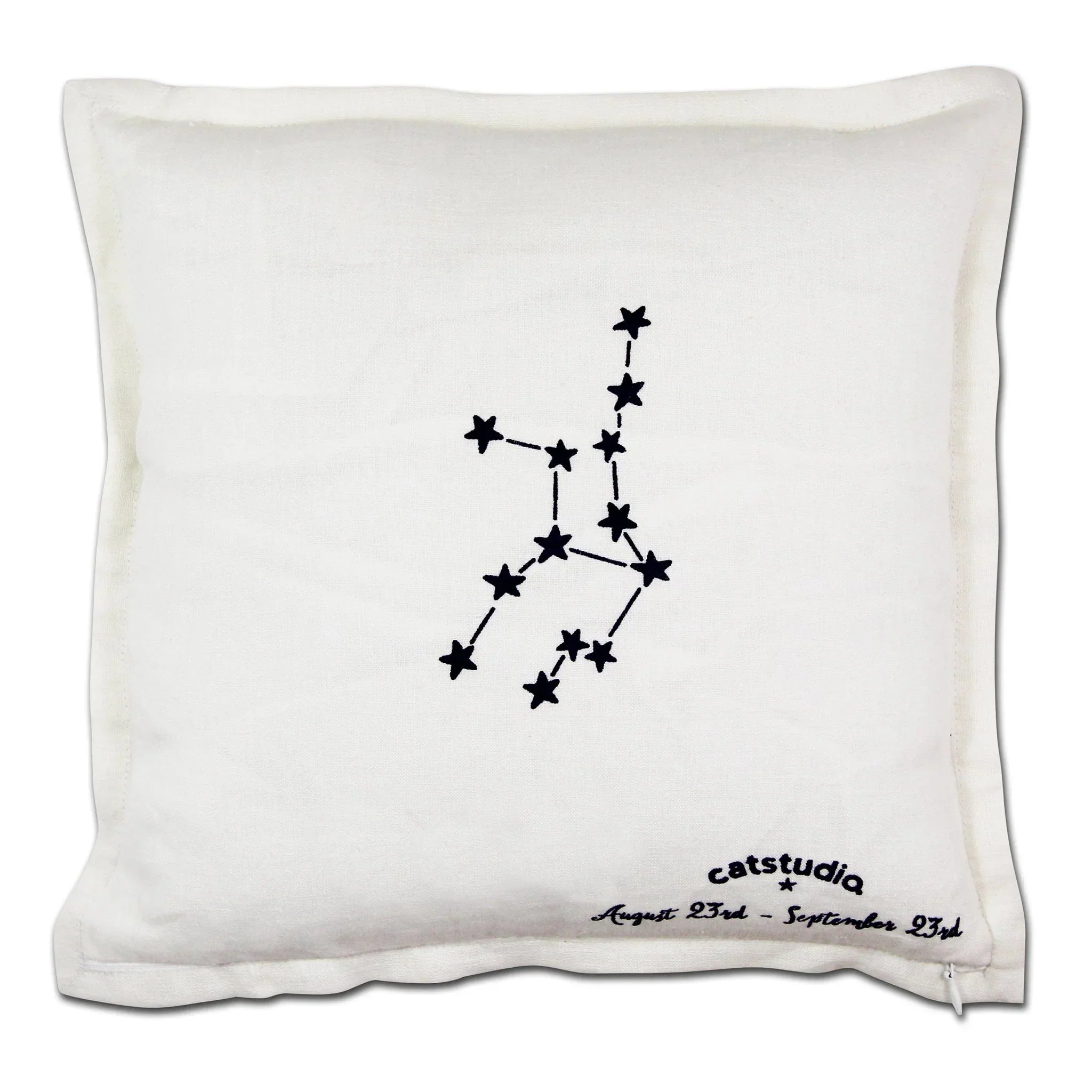 Back of Virgo Decorative Pillow