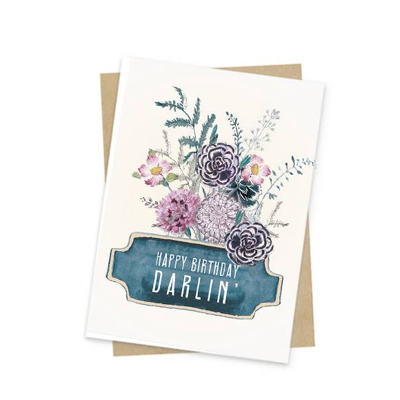 Happy Birthday Darlin' Mini Card