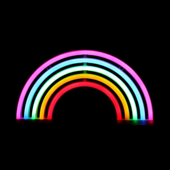 Rainbow Light-Up Sign
