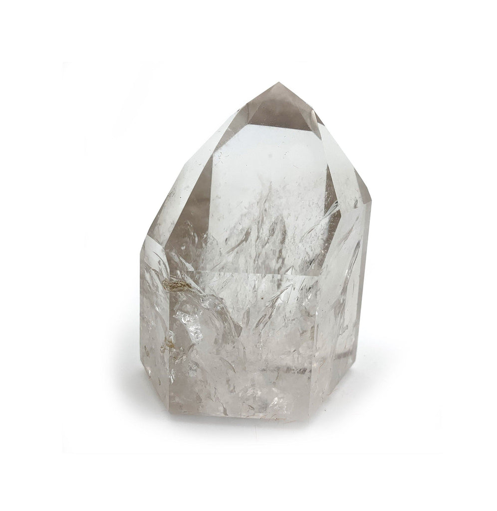 Clear Quartz Polished Point with a Cut Base 