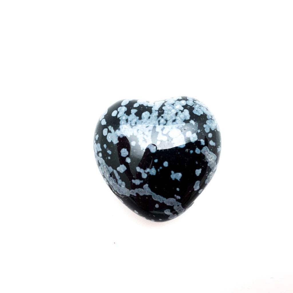 Crystal Stone Puff Hearts Obsidian Snowflake