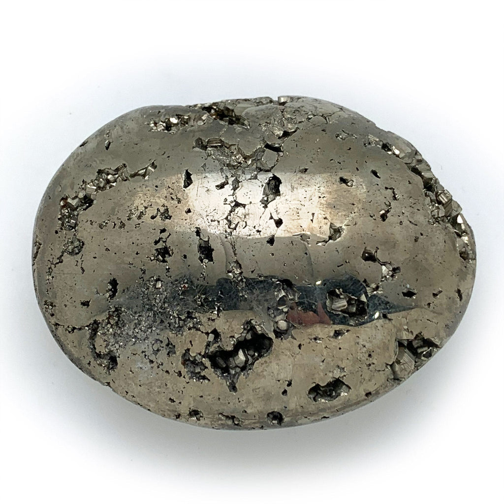 Pyrite Palm Stone for abundance, inner light, self worth