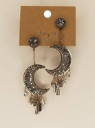 Moon Dangle Statement Earrings