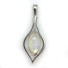 Moonstone Rainbow Sterling Silver Pendant