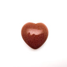 Crystal Stone Puff Hearts Goldstone