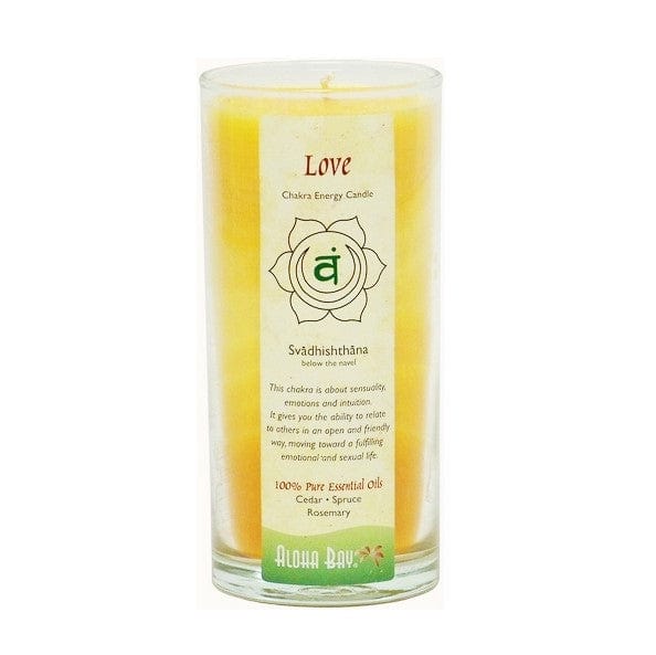 Love Svadhishthana Chakra Energy Jar Candle