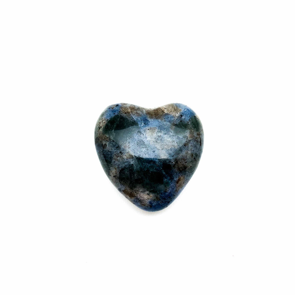 Crystal Stone Puff Hearts Sodalite