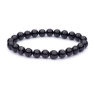 Black Tourmaline Bead Stretch Bracelet