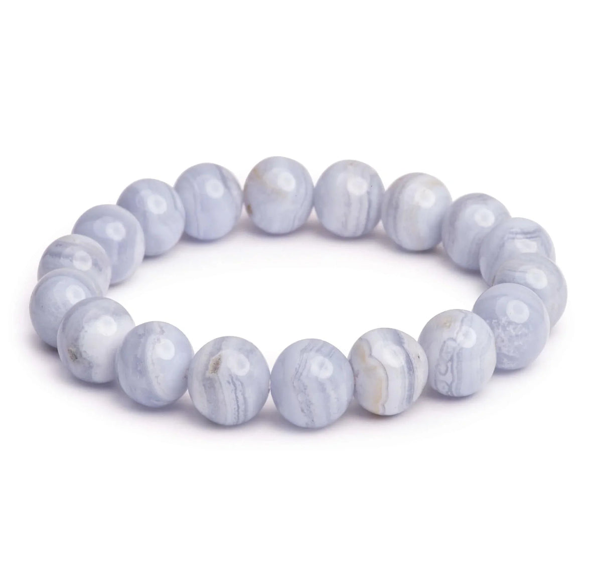 Blue Lace Agate Chunky Bracelet