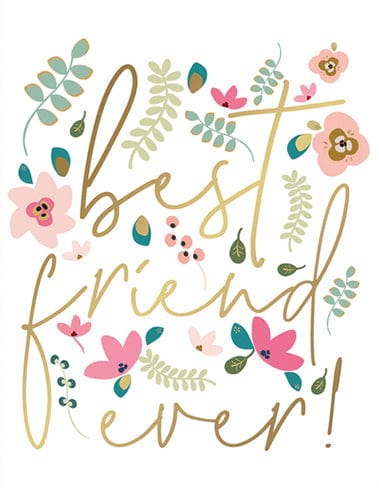 Friendship "Best Friend Ever!" Card