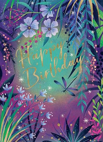 Enchanted Dragonfly Birthday Card