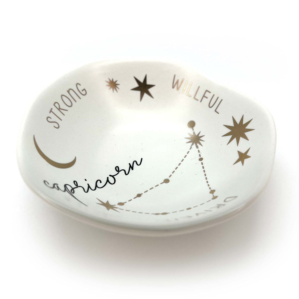 Stardust Astrology Bowls with Zodiac Sign Capricorn