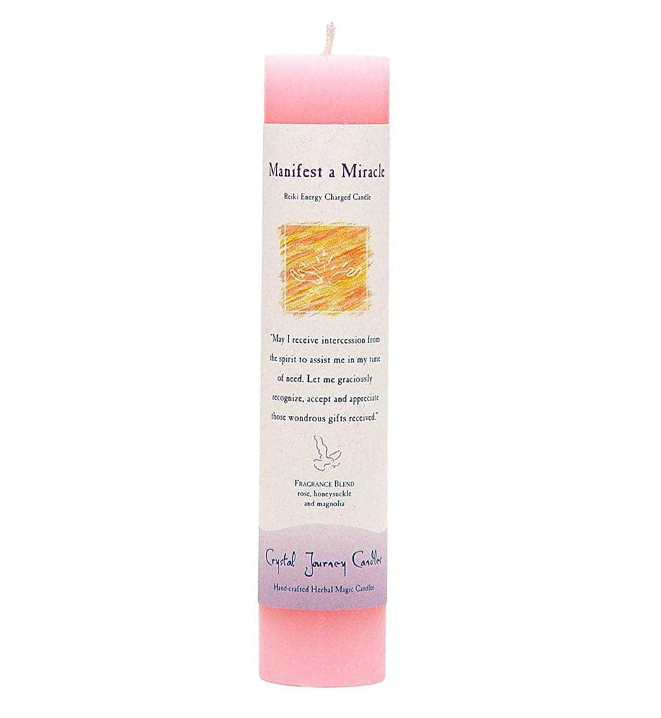 Manifest a Miracle' Intention Candles 1.5"x7" Pillar
