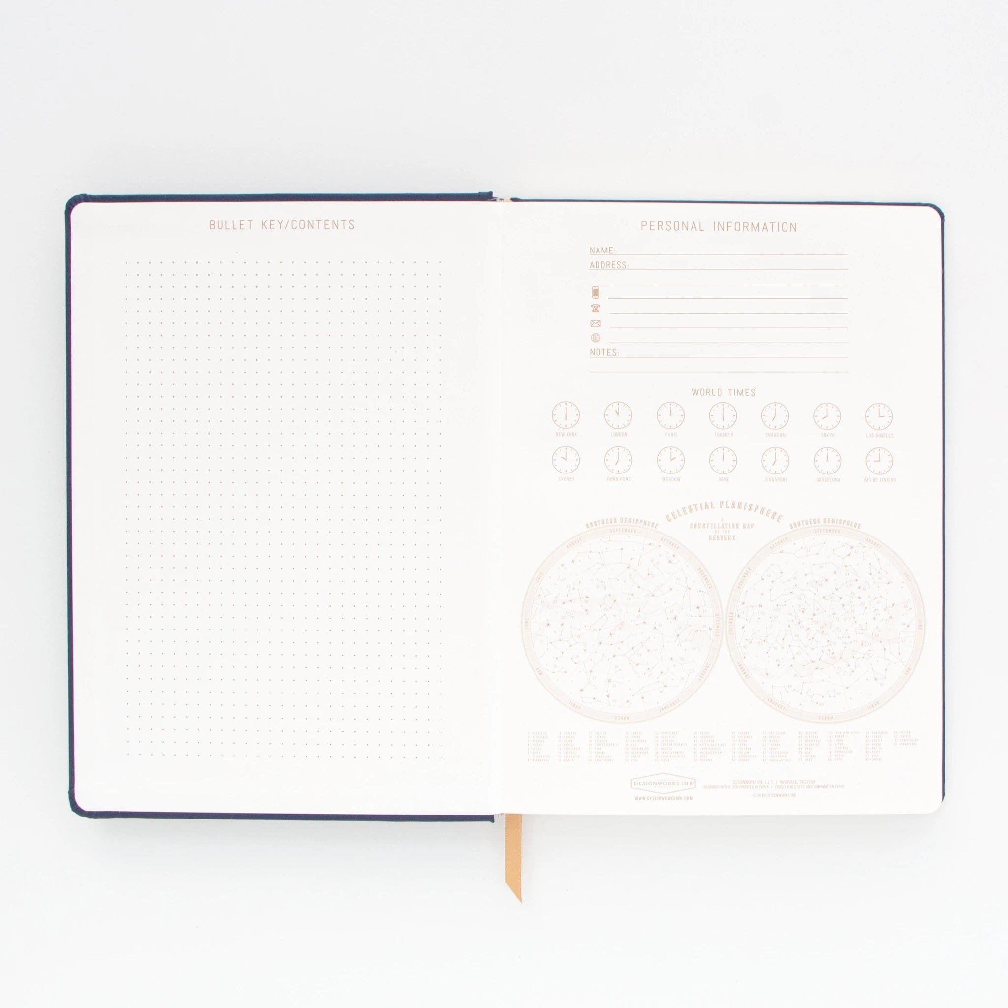 Live By the Sun, Love By the Moon' Cloth Journal