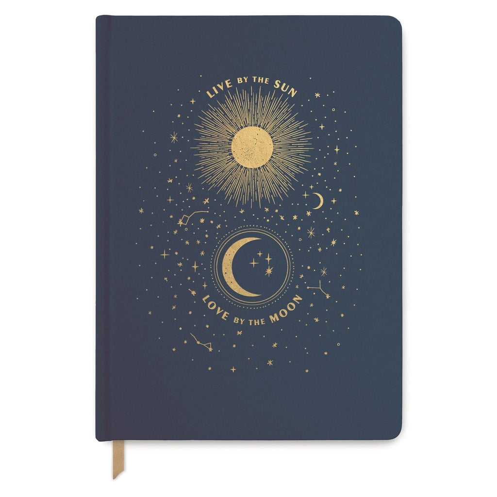 Live By the Sun, Love By the Moon' Cloth Journal