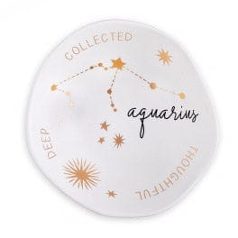 Stardust Astrology Bowls with Zodiac Sign Aquarius