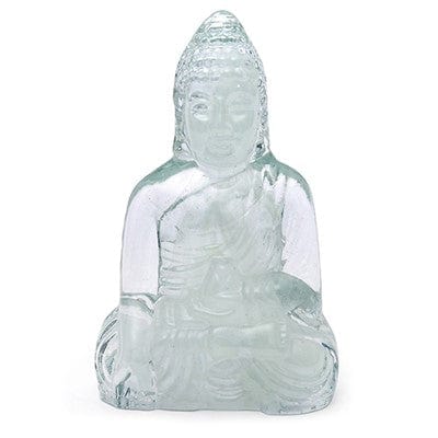 Hand-Cast Glass Guanyin Buddhas Glow-in-the-Dark