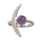 Amethyst La Luna Sterling Silver Ring