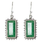 Aventurine Lucky Rectangle Earrings