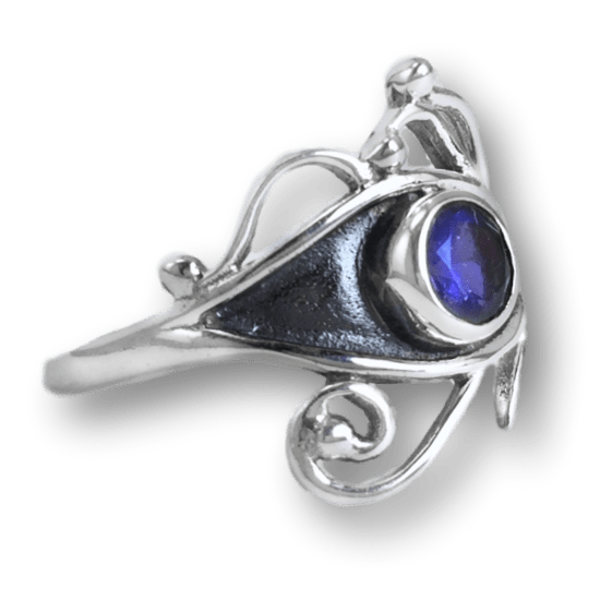 Iolite Eye of Horus Ring