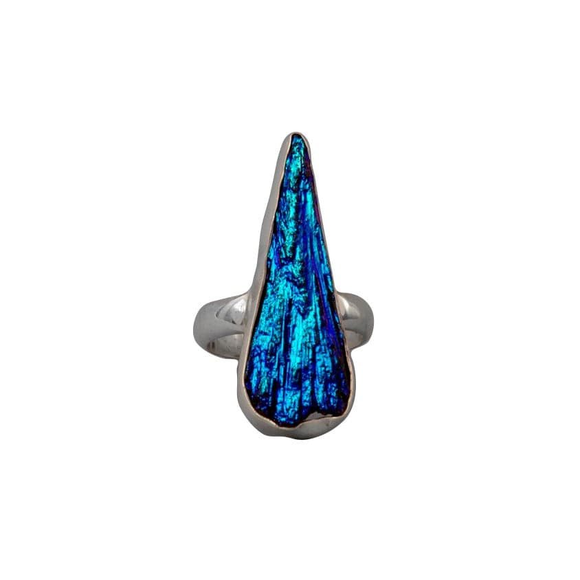 Kyanite Blue Feather Ring