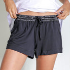 Bamboo Pajama Shorts Black