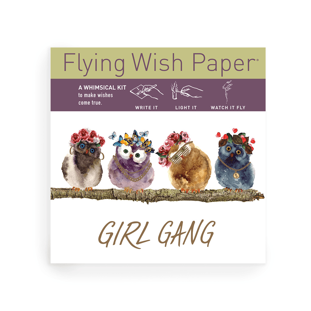 Mini Flying Wish Paper in Girl Gang