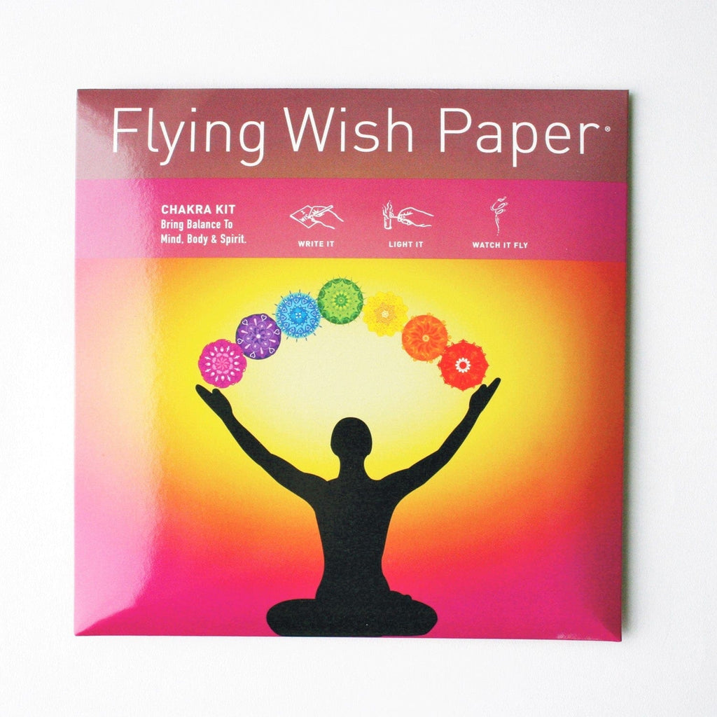 Large Flying Wish Paper in Chakra Design