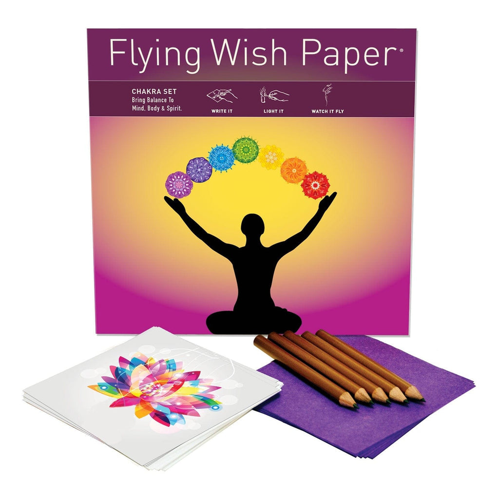 Large Flying Wish Paper in Chakra Design