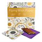 Large Flying Wish Paper in Swirls