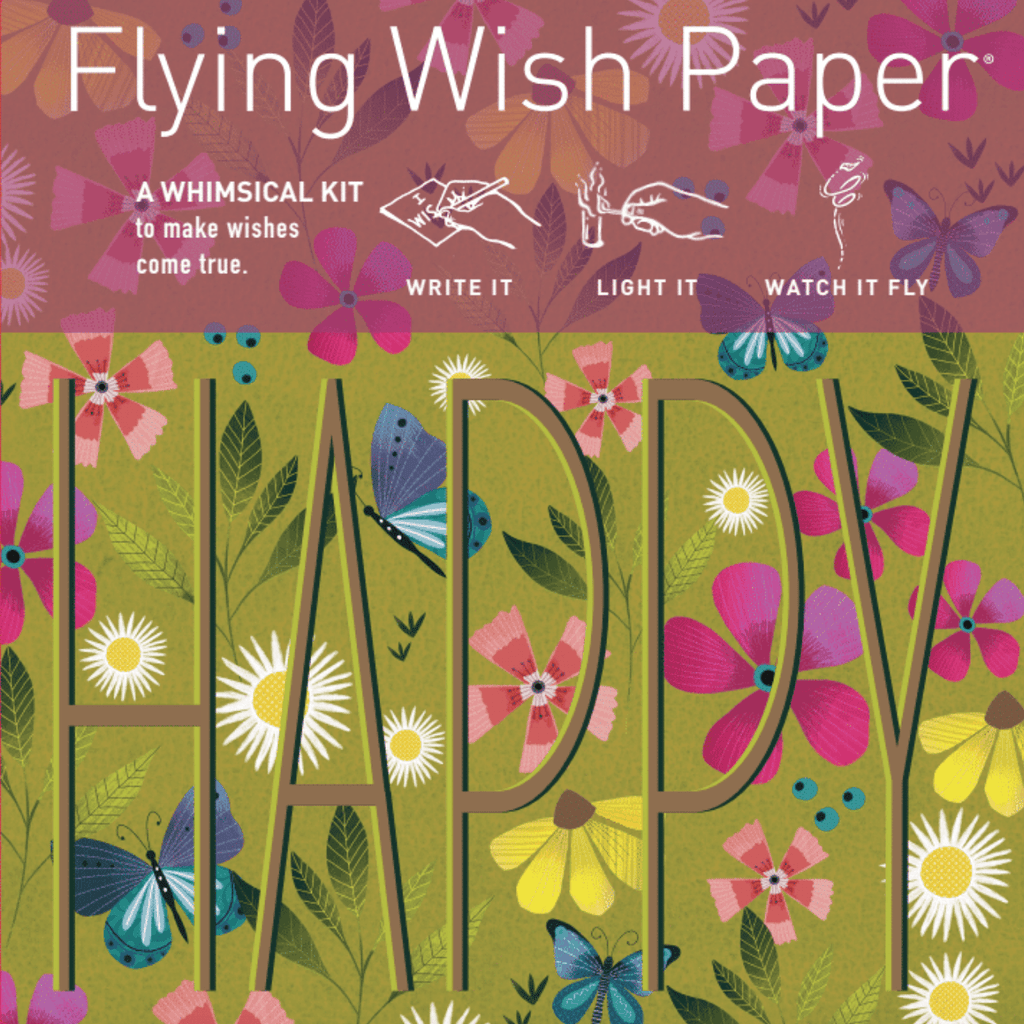 Mini Flying Wish Paper in 'Happy'