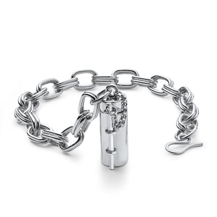Capsule + Wand Sterling Silver Bracelet
