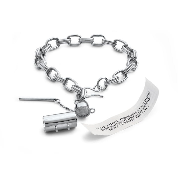 Capsule + Wand Sterling Silver Bracelet