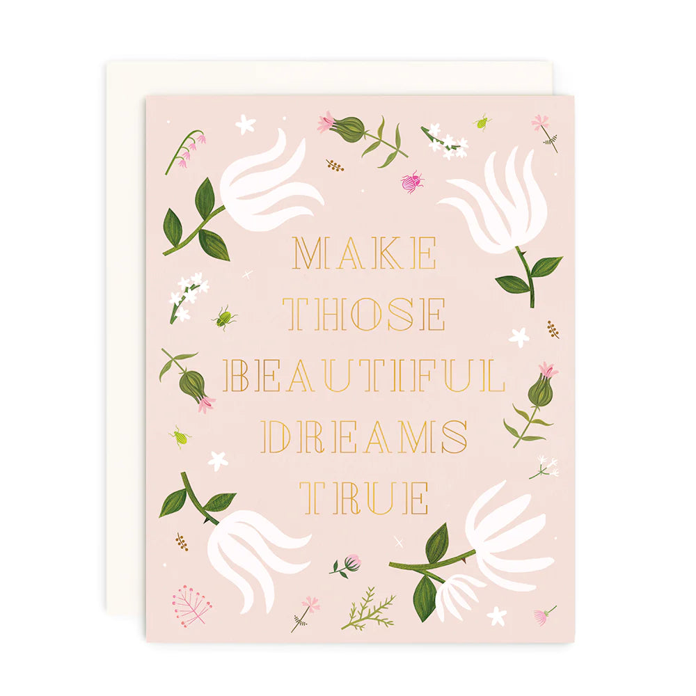 Beautiful Dreams Foil Greeting Card