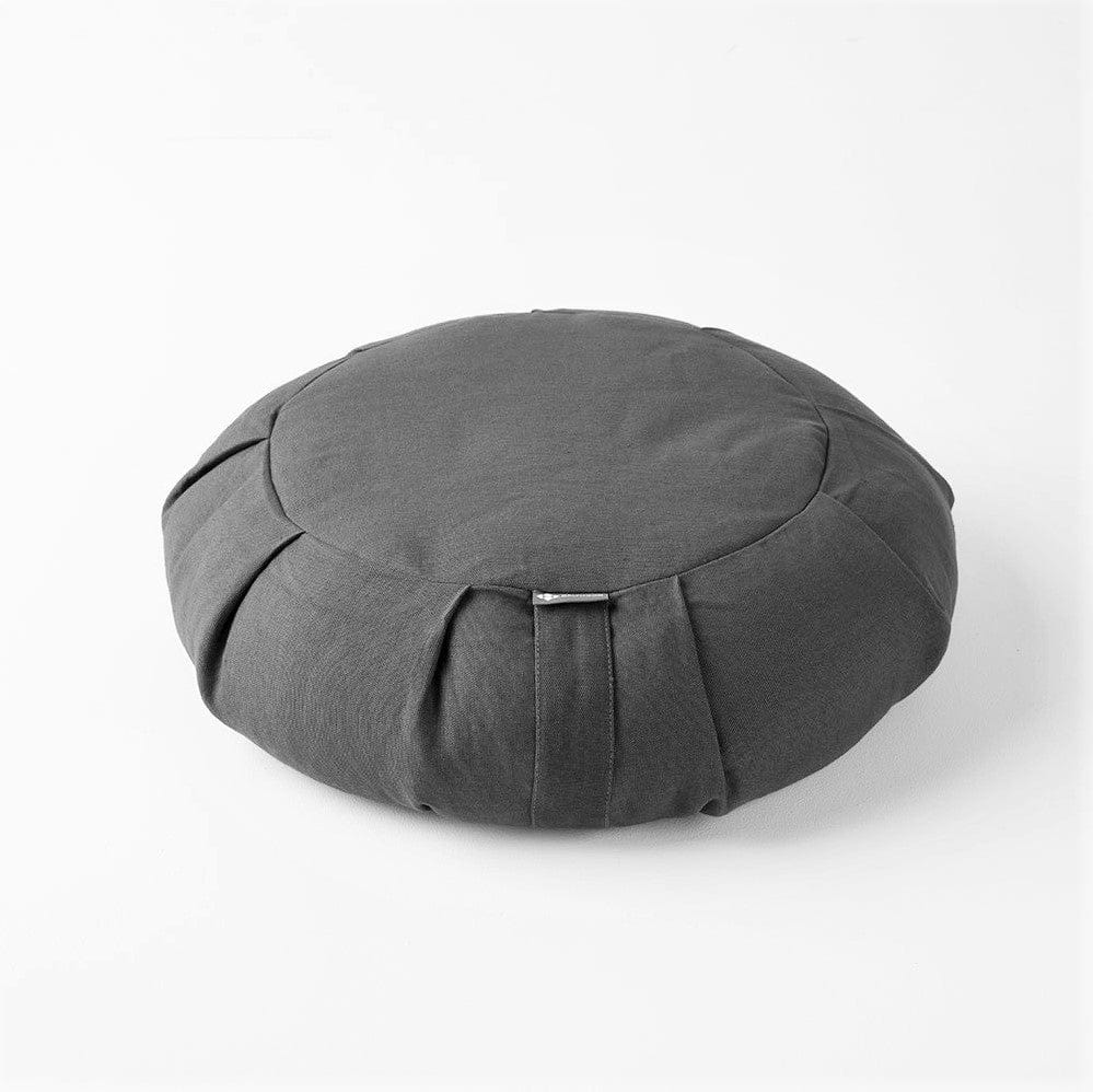 Round Meditation Cushion in Charcoal