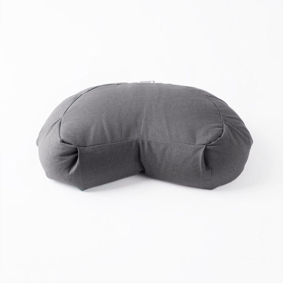 Crescent Meditation Cushion in Charcoal
