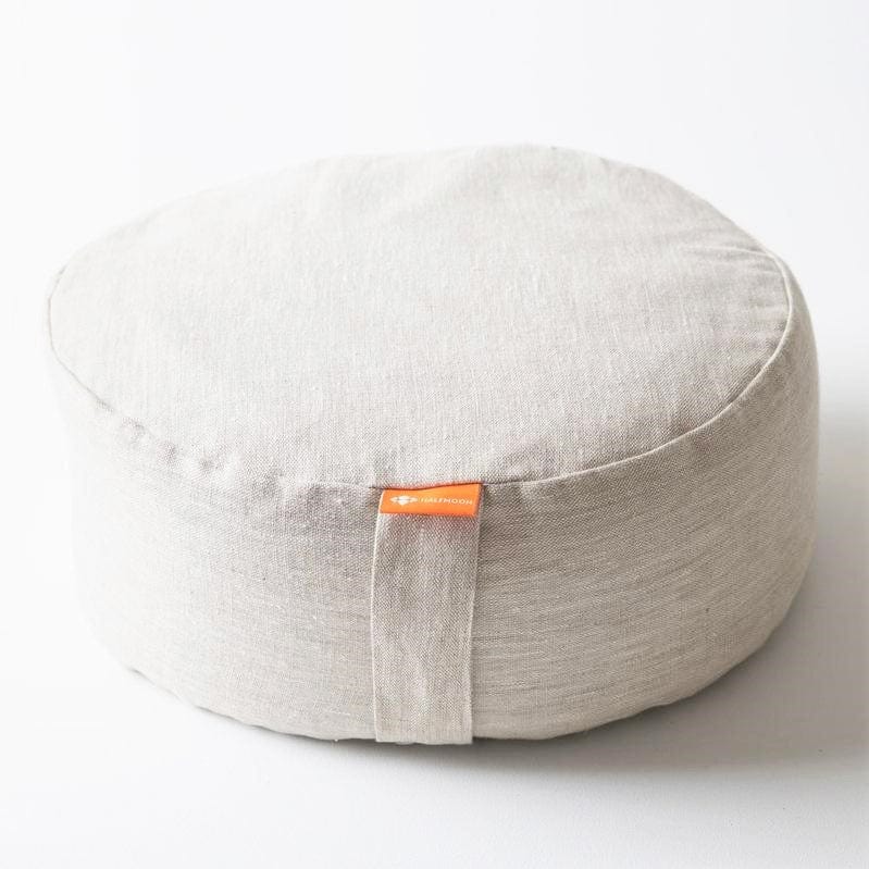 Mod Meditation Cushion in Natural Linen